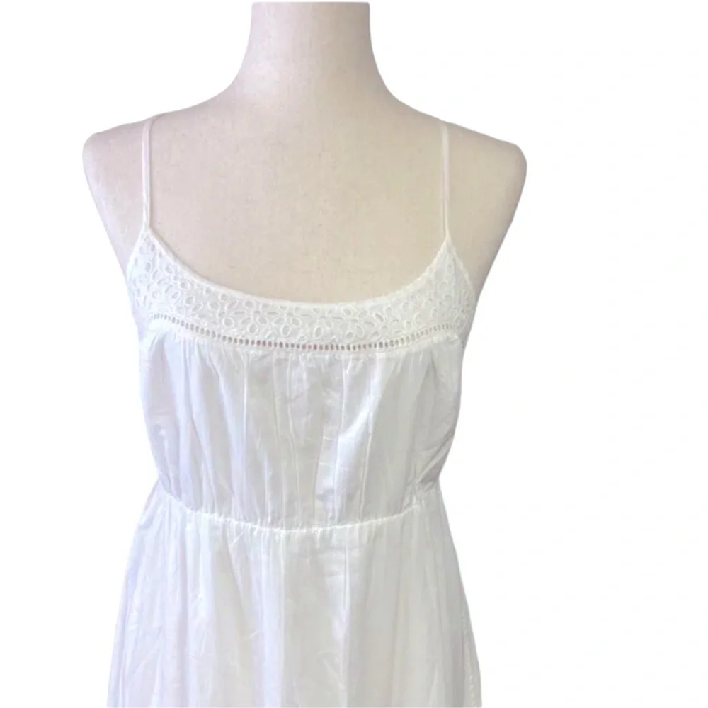 J CREW white /‎ Ivory Eyelet Sun Dress
